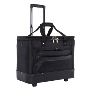 LITIGATION BUSINESS CASE ON WHEELS, FITS DEVICES UP TO 17.3", POLYESTER, 11 X 19 X 16, BLACK by Swiss Mobility