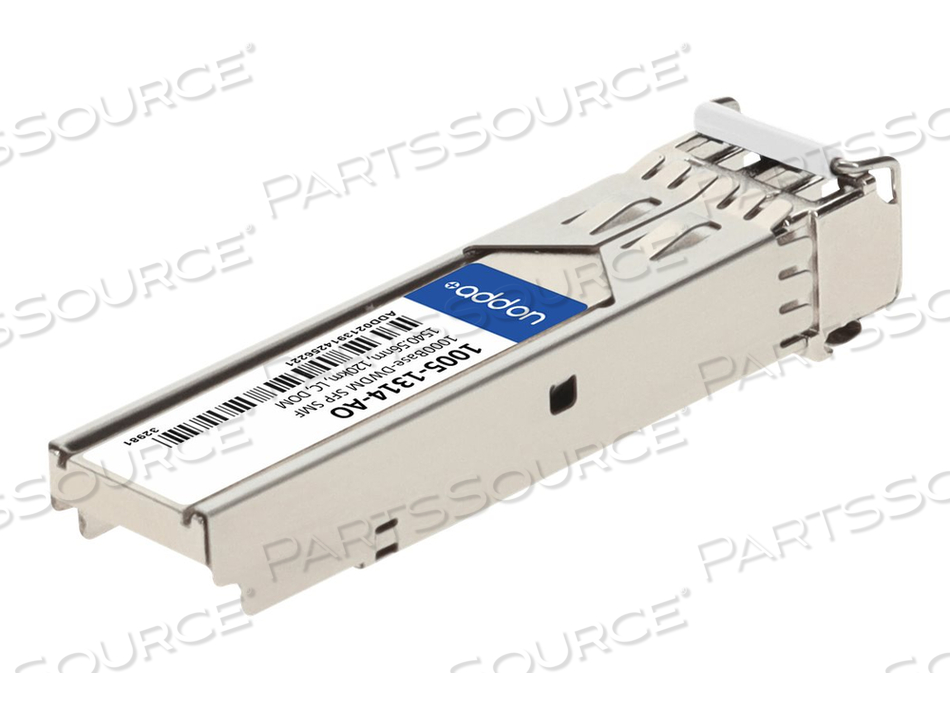 ADDON, SFP (MINI-GBIC) TRANSCEIVER MODULE (EQUIVALENT TO: OPTELIAN 1005-1314), GIGE, 1000BASE-DWDM, LC SINGLE-MODE, UP TO 74.6 MILES, 1540.5 by ADDON