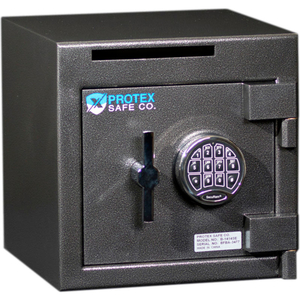 SECURITY SAFE WITH DROP SLOT & ELECTRONIC LOCK 14" X 14" X 14" GRAY by Protex Safe Co. LLC