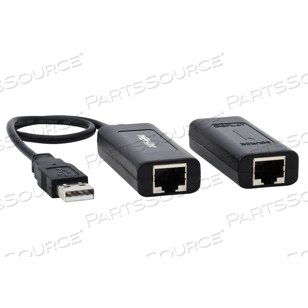 BLACK PVC 1-PORT USB OVER CAT5/CAT6 EXTENDER KIT WITH POWER OVER CABLE/TRANSMITTER/RECEIVER by Tripp Lite BLACK PVC 1-PORT USB OVER CAT5/CAT6 EXTENDER KIT WITH POWER OVER CABLE/TRANSMITTER/RECEIVER by Tripp Lite
