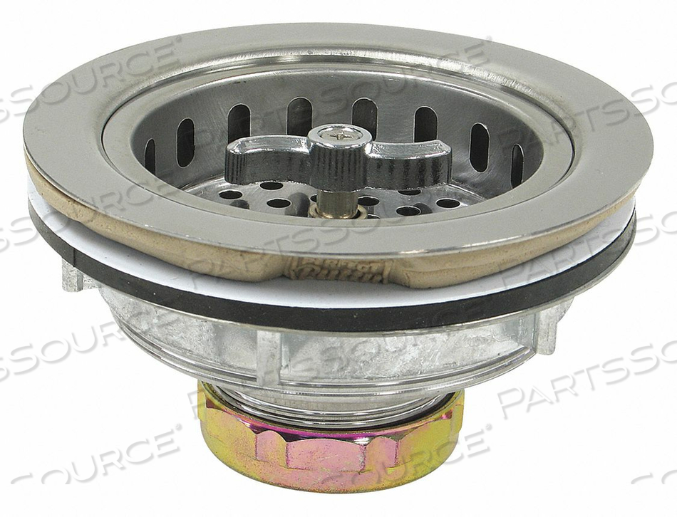 SINKSTRAINER D1-1/2 SS GALVS CHROME by Perfect Putty SINKSTRAINER D1-1/2 SS GALVS CHROME by Perfect Putty