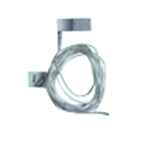 TEMPERATURE PROBE, SKIN, PERIPHERAL, THERMOTRACE, GRAY, RECTANGULAR, 2-PIN CONNECTOR, 90° ANGLE CONNECTOR DISTAL, 4MM CABLE DIAMETER, DISPOS by Draeger Inc.