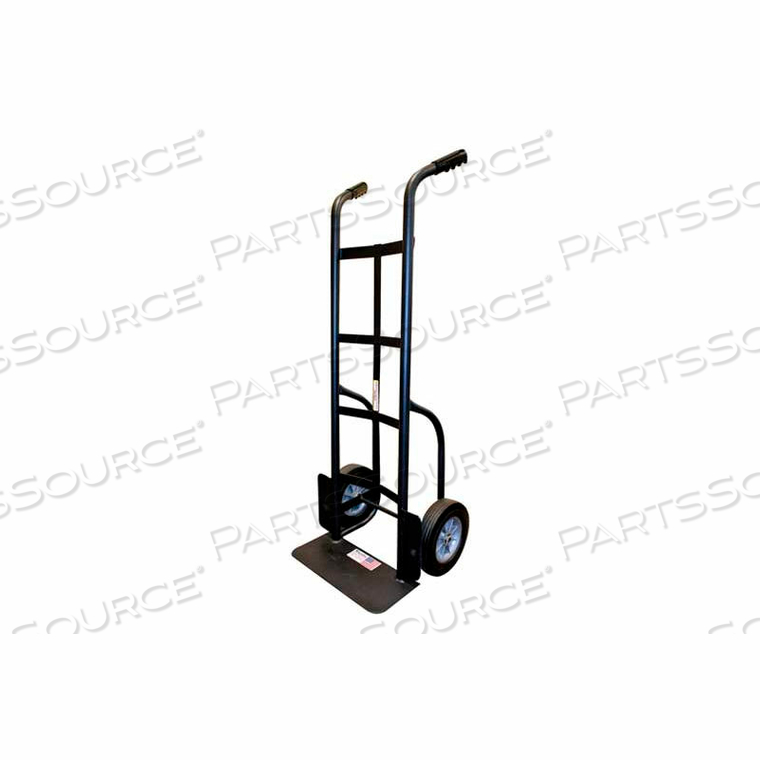HEAVY DUTY HAND TRUCK - DUAL HANDLE - SOLID RUBBER WHEELS - 1000 LB. CAP. - BLACK by Milwaukee Hand Trucks