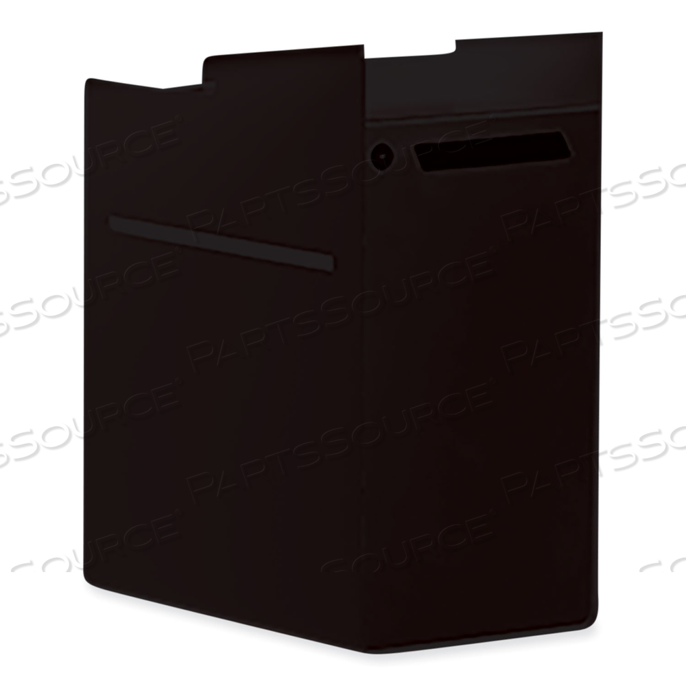 RADII CONSOLE HINGED UNDERMOUNT FILE CABINET, 1 LEGAL/LETTER-SIZE FILE DRAWER, FLINT, 10" X 15" X 16" 