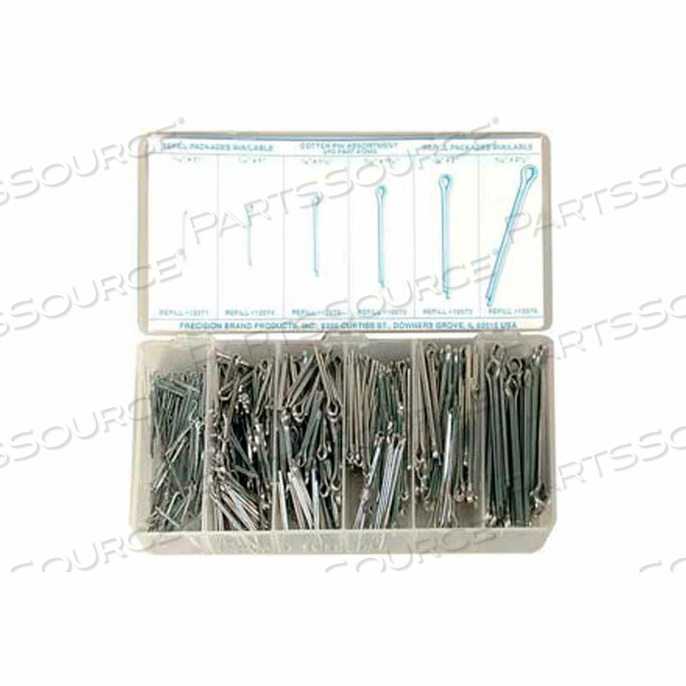 HITCH PINS, ZINC PLATED STEEL, 6 ITEMS, 91 PIECES 