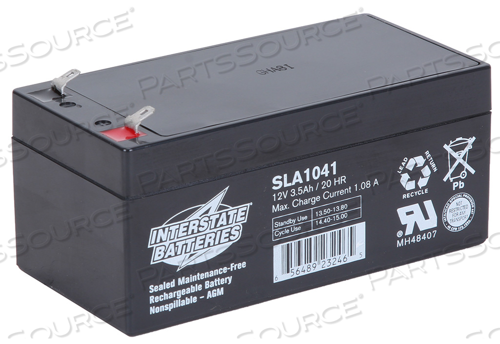 BATTERY, SEALED LEAD ACID, 12V, 3.2 AH, F1 FASTON BATTERY, SEALED LEAD ACID, 12V, 3.2 AH, F1 FASTON