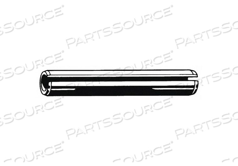 SPRING PIN,0.078125" DIA,7/16" L, SLOTTED, INCH, 5/64 IN PIN DIA, 7/16 IN SHANK LG by Fabory