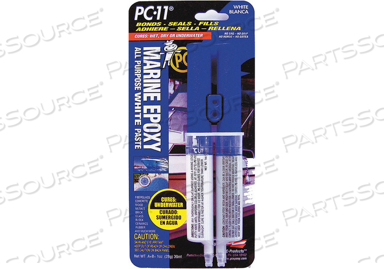 EPOXY MARINE GRADE WHITE 1 OZ SYRINGE by PC Products