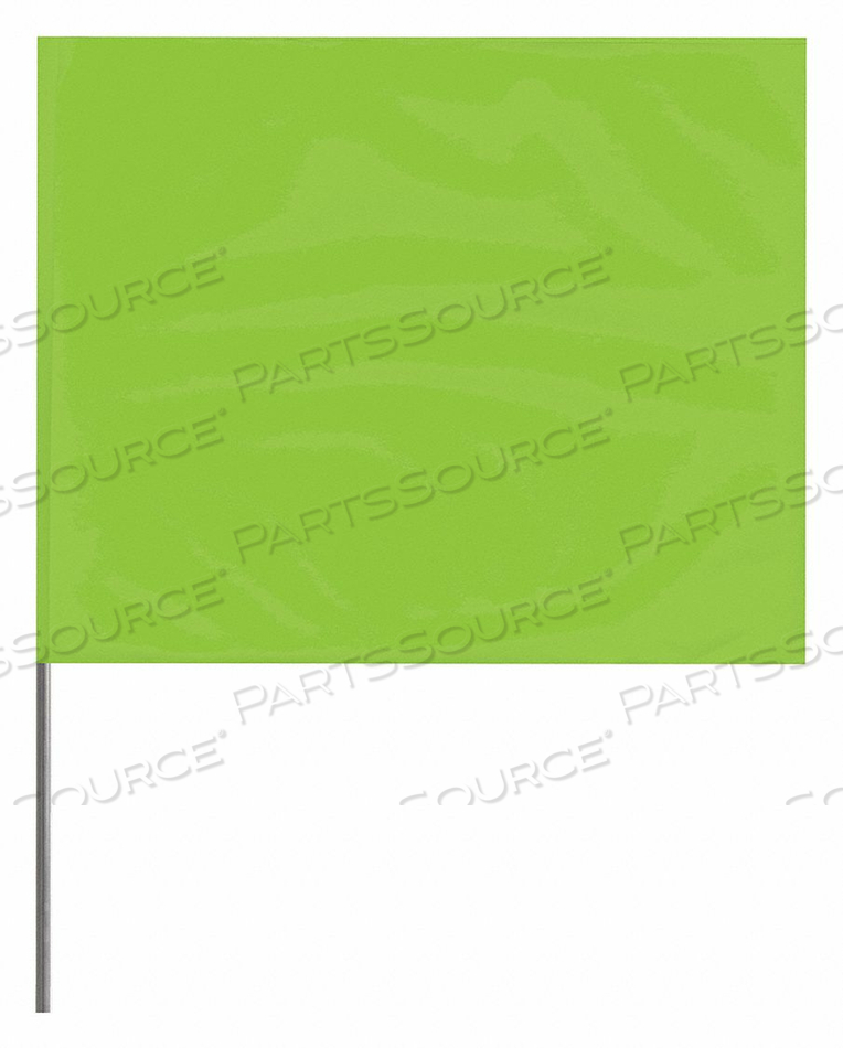 MARKING FLAG LIME GLO BLANK PVC PK100 by Presco