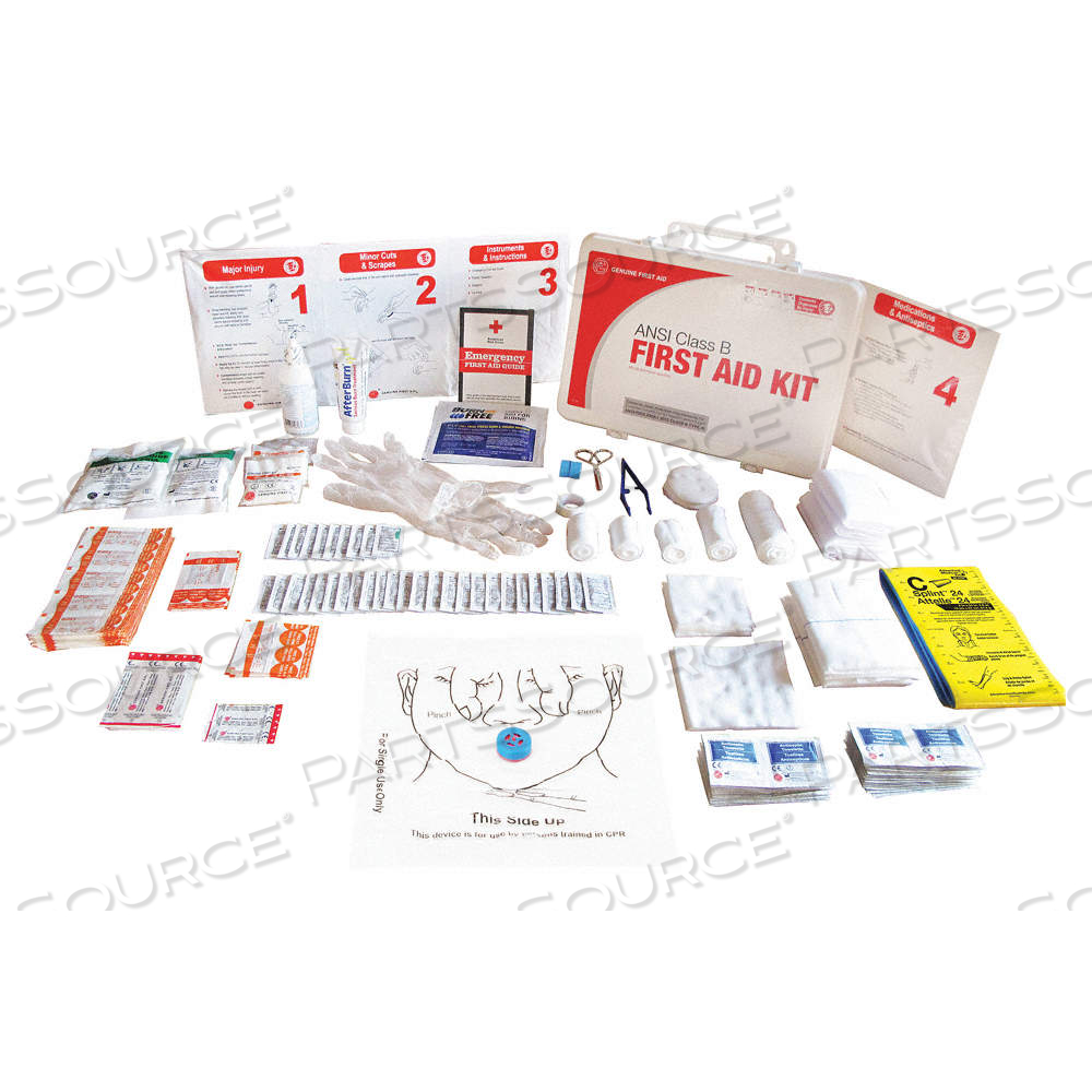 FIRST AID KIT AND HOUSING, 207 COMPONENTS, ANSI/ISEA Z308.1-2015, TYPE III, BULK by Approved Vendor FIRST AID KIT AND HOUSING, 207 COMPONENTS, ANSI/ISEA Z308.1-2015, TYPE III, BULK by Approved Vendor