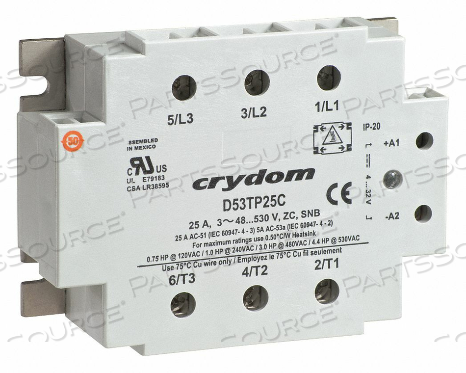 SOLID STATE RELAY IN 180 TO 280VAC 50 by CRYDOM