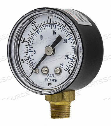 PRESSURE GAUGE NOMINAL 1-1/2 DIAL by PIC Gauges PRESSURE GAUGE NOMINAL 1-1/2 DIAL by PIC Gauges