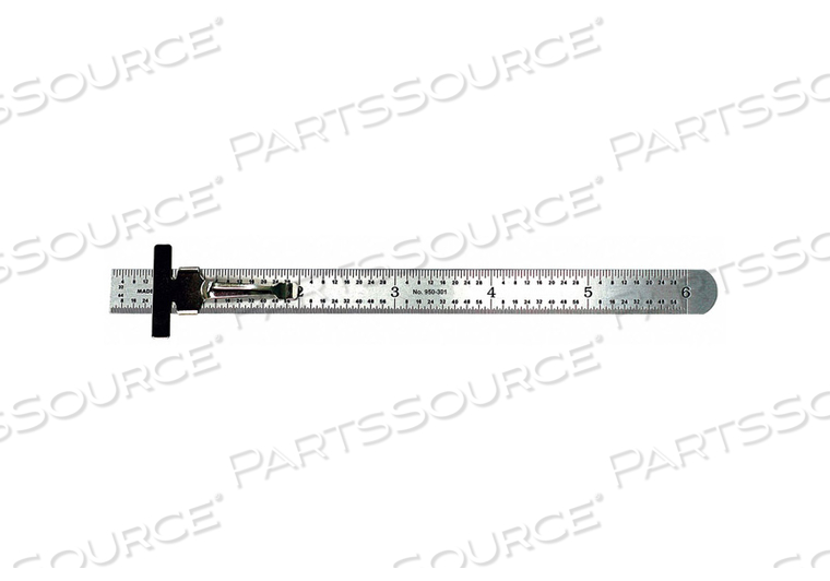 POCKET RULE STL INCH 32NDS 64THS 6 IN L by Mitutoyo POCKET RULE STL INCH 32NDS 64THS 6 IN L by Mitutoyo