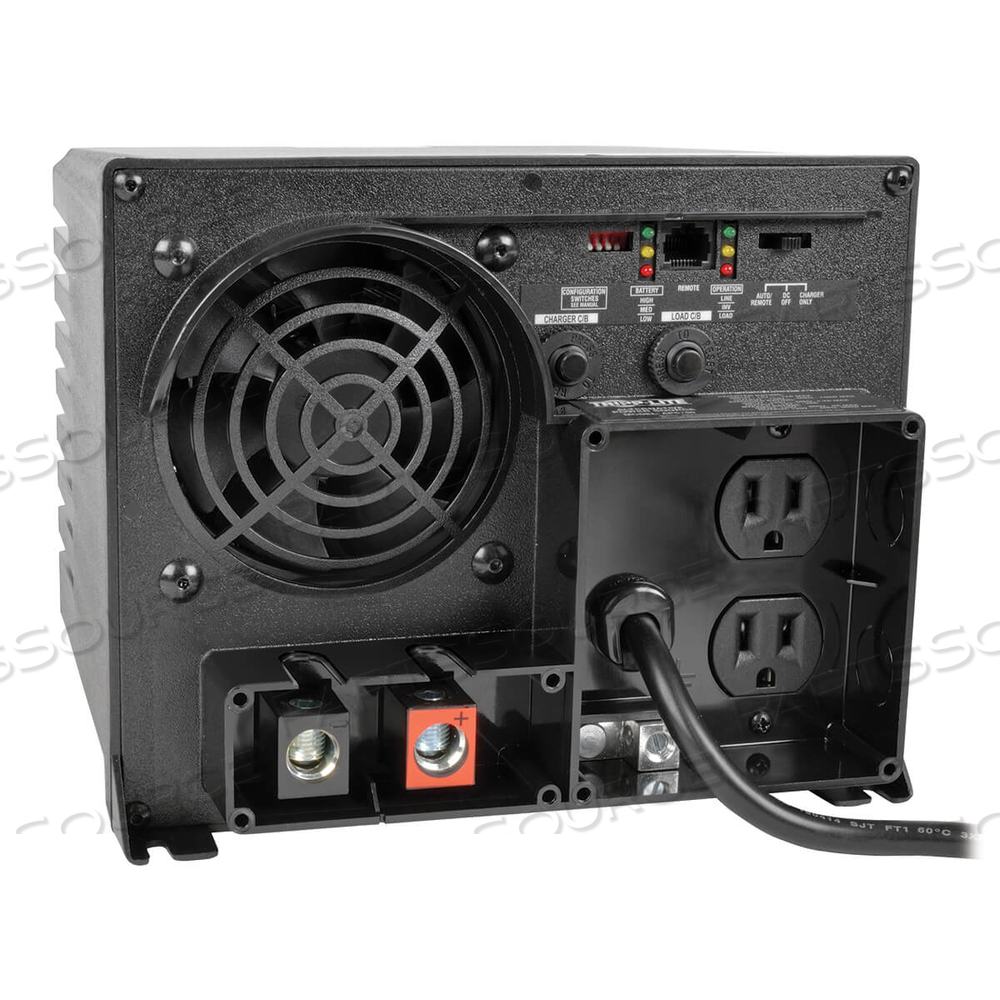 120VAC 750W NEMA 5-15P - 5-15R POWERVERTER APS DUAL OUTLET AUTO TRANSFER SWITCHING INVERTER - BLACK by Tripp Lite