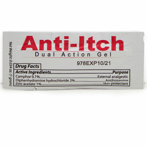 ANTI-ITCH GEL POUCH, DUAL ACTION, 300/CASE by Coretex Products