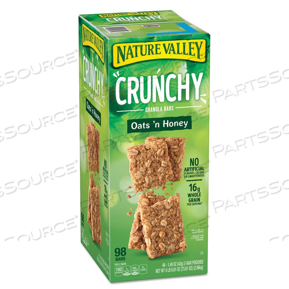 GRANOLA BARS, OATS AND HONEY, 1.5 OZ BAR by Nature Valley GRANOLA BARS, OATS AND HONEY, 1.5 OZ BAR by Nature Valley