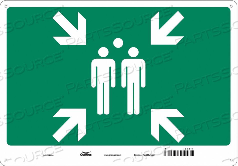 SAFETY SIGN 20 WX14 H 0.032 THICK 