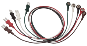 ECG LEAD WIRE SET; SHIELDED; TRULINK®; SNAP CONNECTION TYPE; 61CM LENGTH; 5 NUMBER OF LEADS; REUSABLE; WITH AAMI COLOR CODING by Spacelabs Healthcare