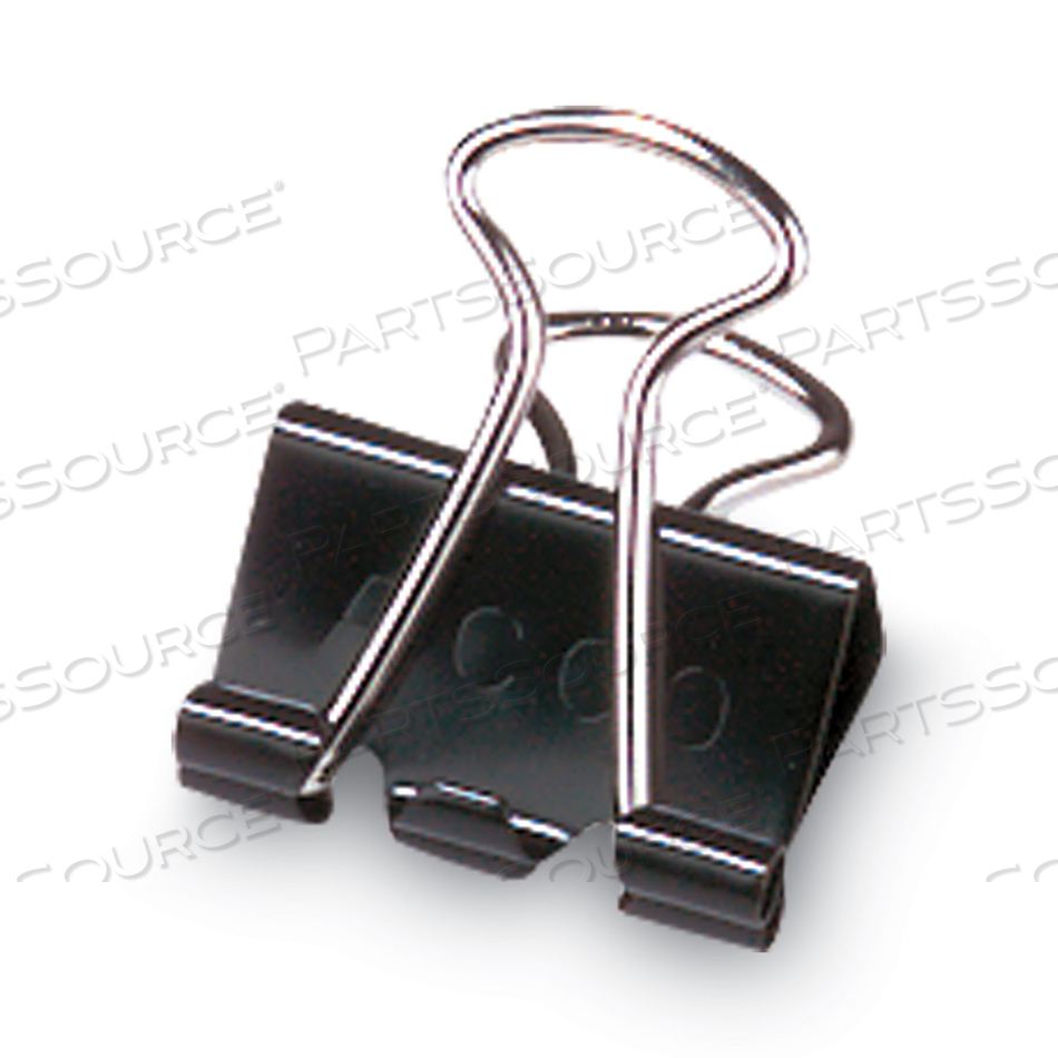 BINDER CLIPS, SMALL, 3/4" WIDTH, 5/16" CAPACITY, BLACK/SILVER, 12/DOZEN by ACCO Brands