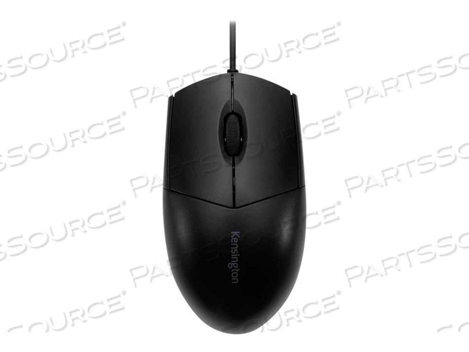 PRO FIT WASHABLE WIRED MOUSE, MOUSE, RIGHT AND LEFT-HANDED, OPTICAL, 3 BUTTONS, WIRED, USB by Kensington Computer Products