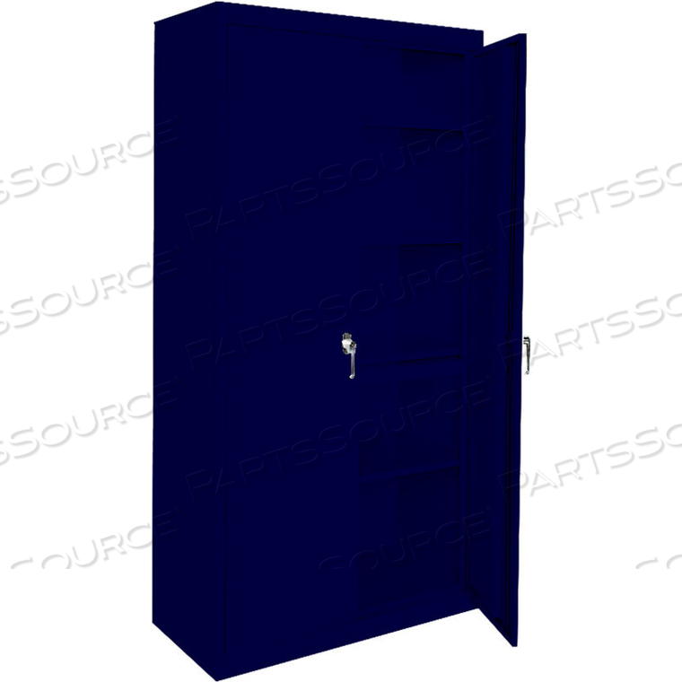 MAGNUM SERIES ALL-WELDED STORAGE CABINET, 36"WX18"DX72"H, NAVY by Steel Cabinets USA, Inc