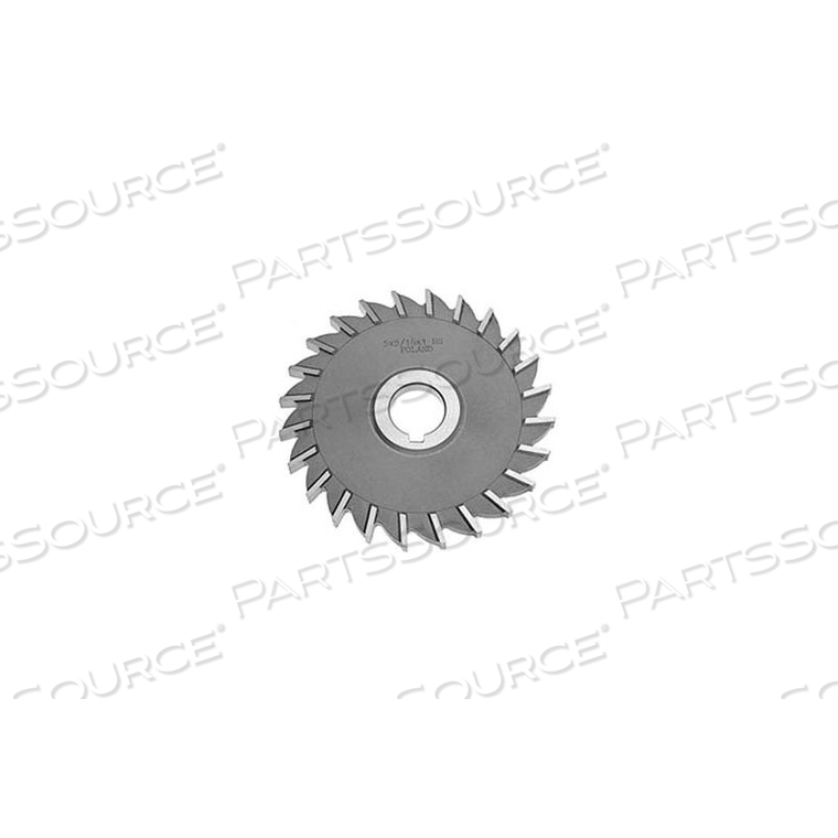 HSS IMPORT PLAIN TEETH SIDE MILLING CUTTER, 4" DIA X 9/16" FACE X 1" HOLE 