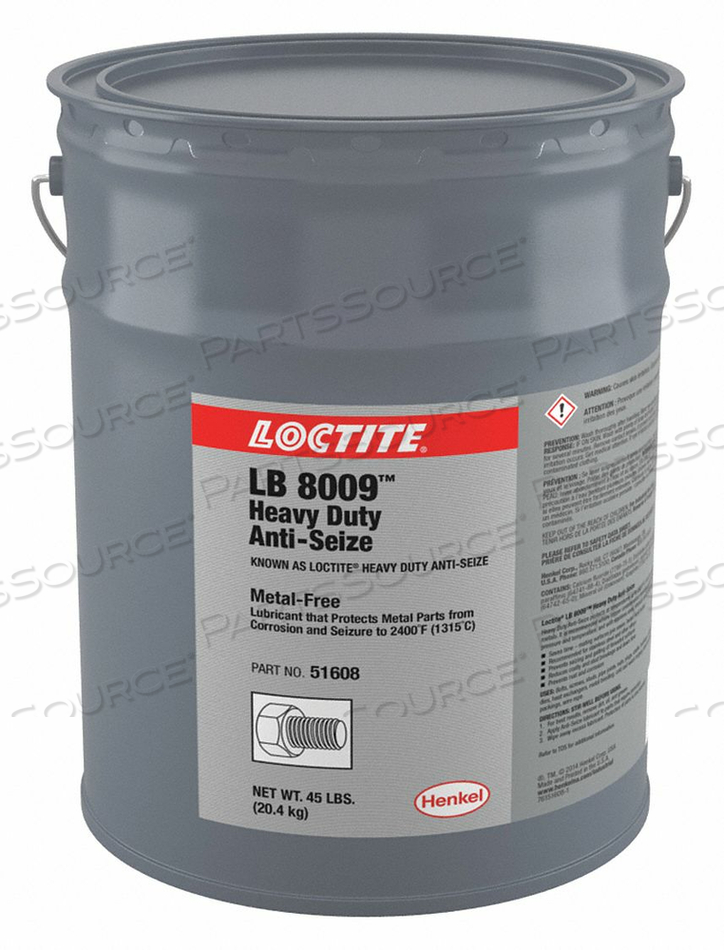 ANTI-SEIZE HEAVY DUTY 45 LB PAIL by Loctite Brand