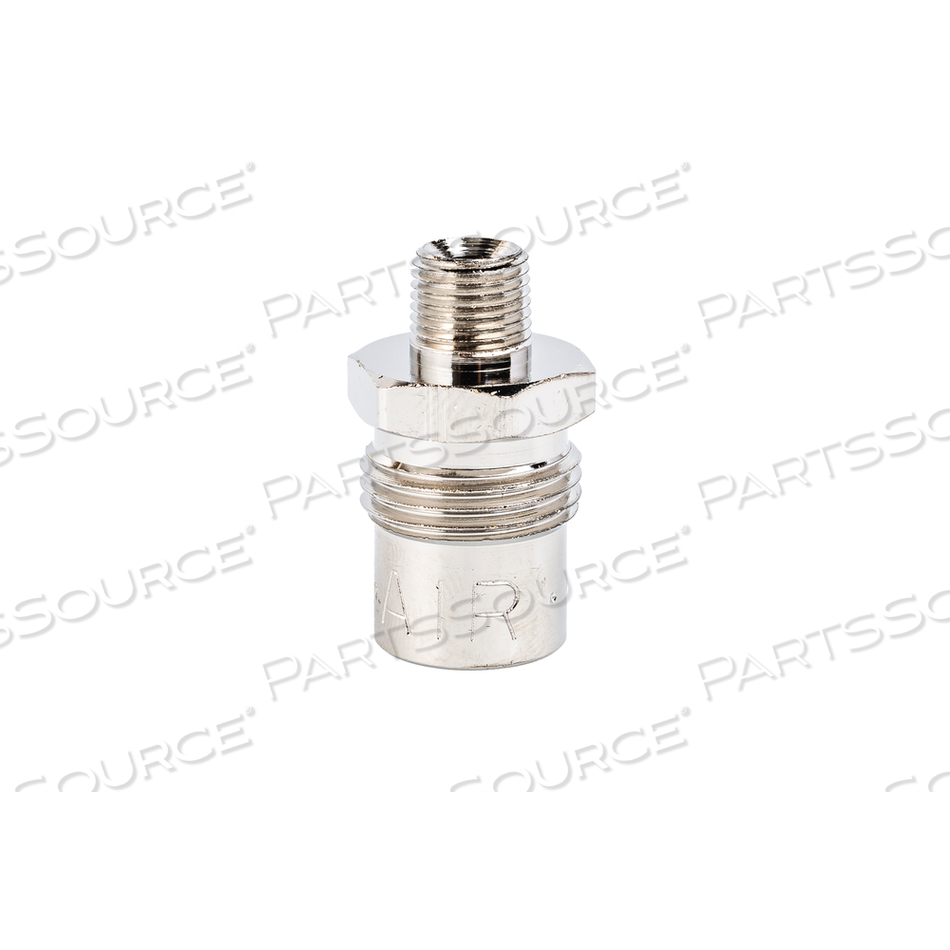 ADAPTER, DISS MALE X 1/8 IN MNPT, NICKEL PLATED, AIR by Precision Medical, Inc.