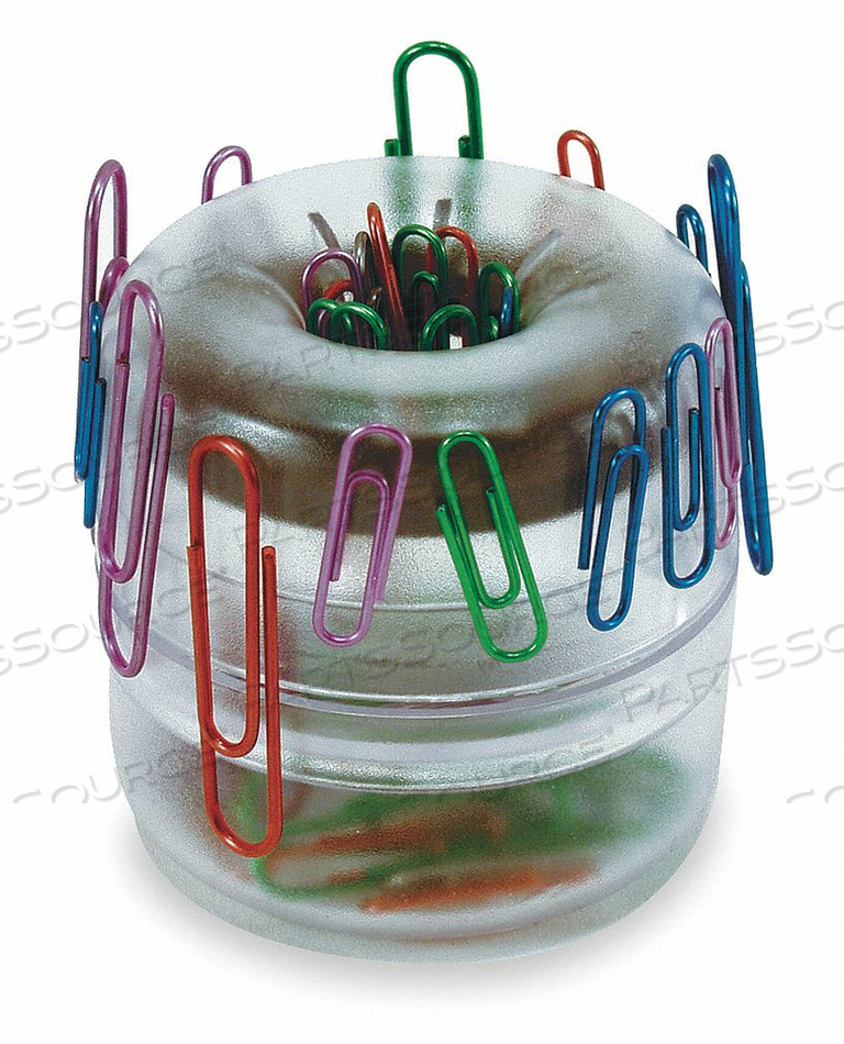 PAPER CLIP DISPENSER CLEAR PLASTIC by Officemate