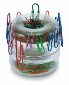 PAPER CLIP DISPENSER CLEAR PLASTIC by Officemate PAPER CLIP DISPENSER CLEAR PLASTIC by Officemate
