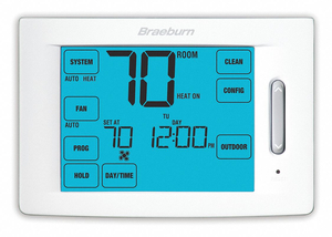 LOW VOLTAGE THERMOSTAT 18 TO 30VAC by Braeburn