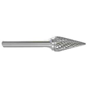 CARBIDE BUR, POINTED-END CONE, SM-6, DOUBLE CUT, 5/8 IN X 1 IN HEAD, 1/4 IN SHANK by Monster