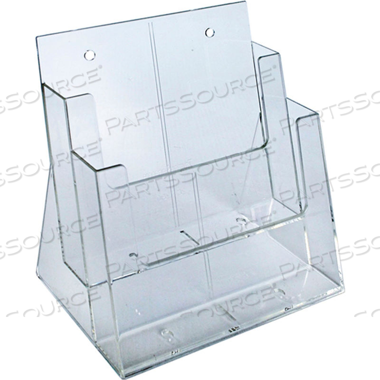 TWO-TIER BROCHURE HOLDER, 9-1/4"W X 5"D X 11-1/4"H by Azar International