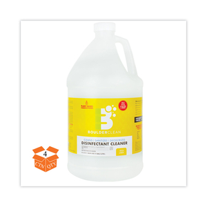 DISINFECTANT CLEANER, LEMON SCENT, 128 OZ BOTTLE, 4/CARTON by Boulder Clean