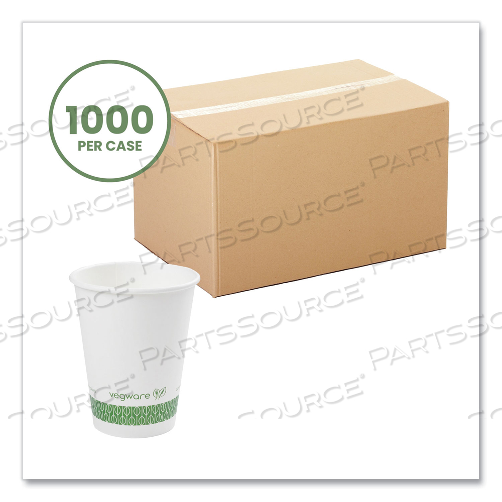 89-SERIES HOT CUP, 12 OZ, GREEN/WHITE by Vegware 89-SERIES HOT CUP, 12 OZ, GREEN/WHITE by Vegware
