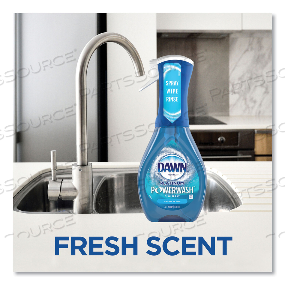 52366 Dawn PLATINUM POWERWASH DISH SPRAY REFILL, FRESH SCENT, 16 OZ