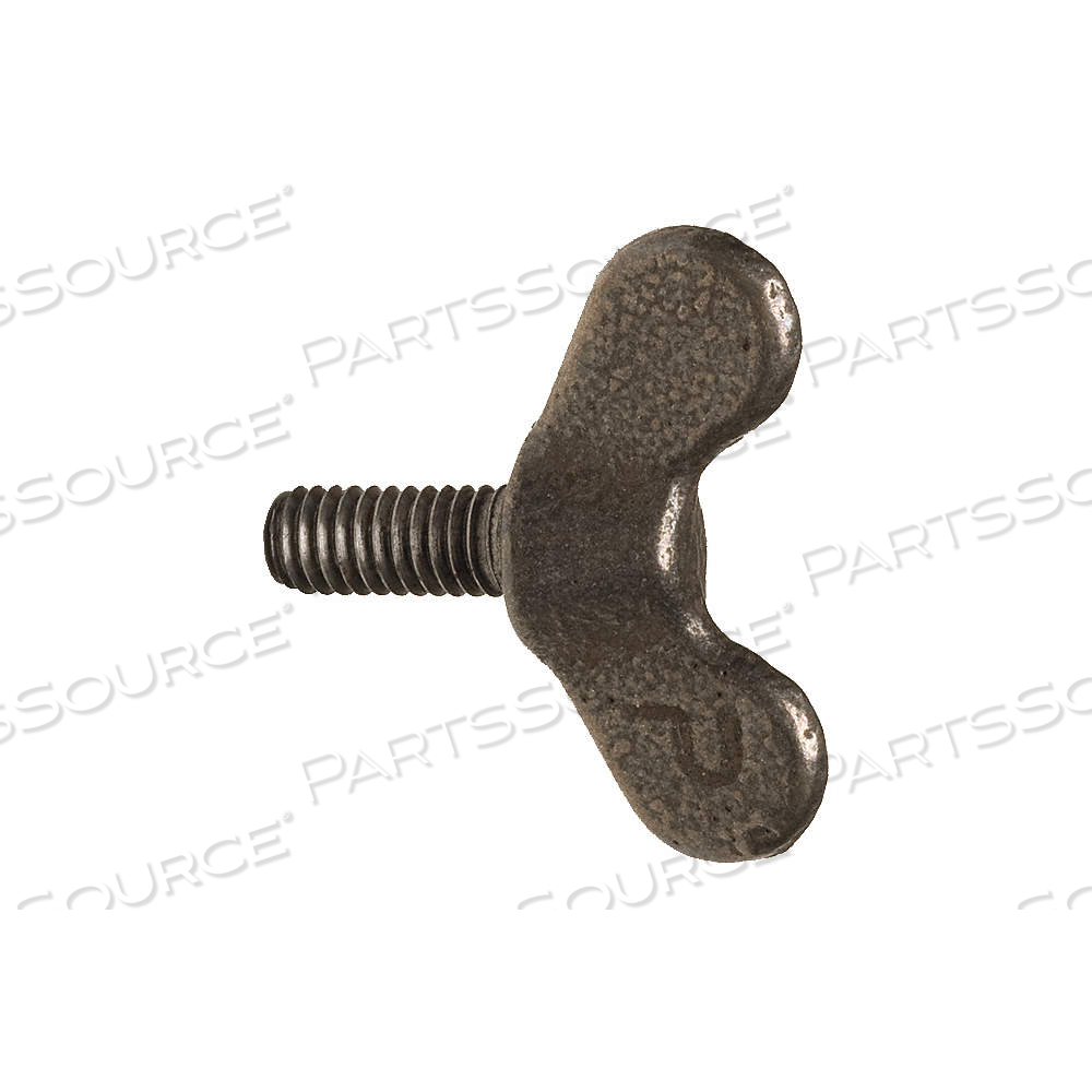 THUMB SCREW, 1/2"-13 THREAD SIZE, WING, IRON, PLAIN, 1 IN MAX HEAD HT, 1 IN LG by Peerless Hardware Mfg Inc