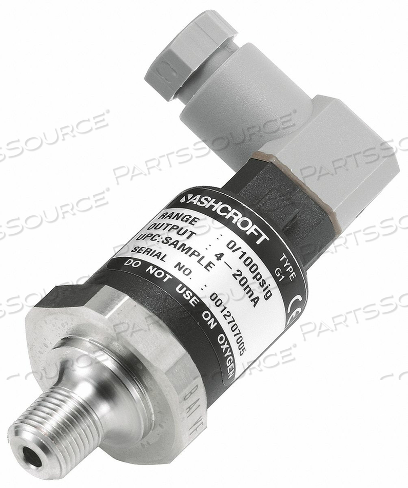 D3855 PRESSURE TRANSDUCER 30 IN HG VAC TO30PSI by Ashcroft Inc.