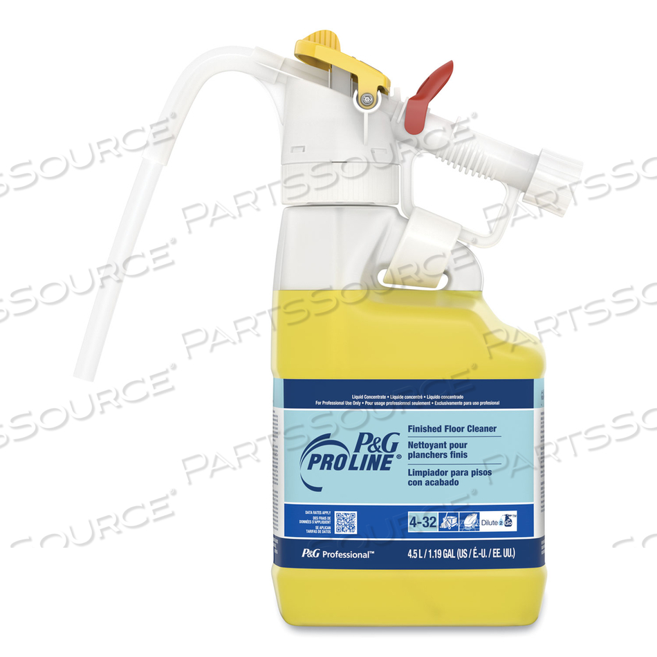 DILUTE 2 GO, P AND G PRO LINE FINISHED FLOOR CLEANER, FRESH SCENT, 4.5 L JUG, 1/CARTON 