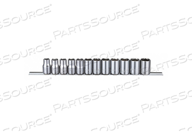 SOCKET SET 1/2 METRIC CHROME 12PCS by Westward SOCKET SET 1/2 METRIC CHROME 12PCS by Westward