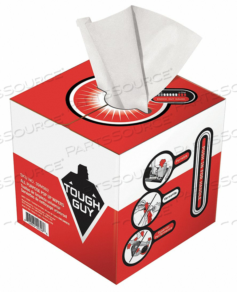 DRY WIPE ROLL 9 X 15 WHITE by Tough Guy