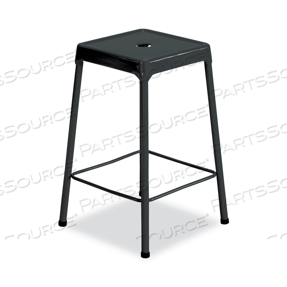 STEEL STOOL 25" COUNTER HEIGHT - BLACK by Safco