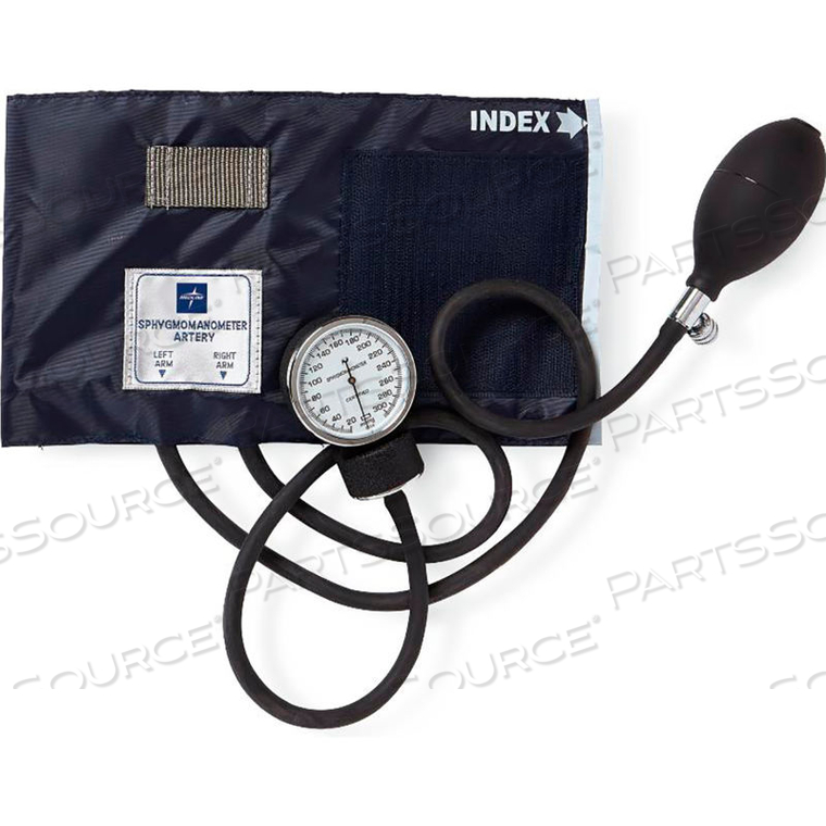 HANDHELD ANEROID SPHYGMOMANOMETER, ADULT CUFF, BLUE by Medline Industries, Inc.