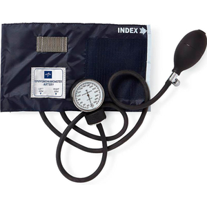 HANDHELD ANEROID SPHYGMOMANOMETER, ADULT CUFF, BLUE by Medline Industries, Inc.