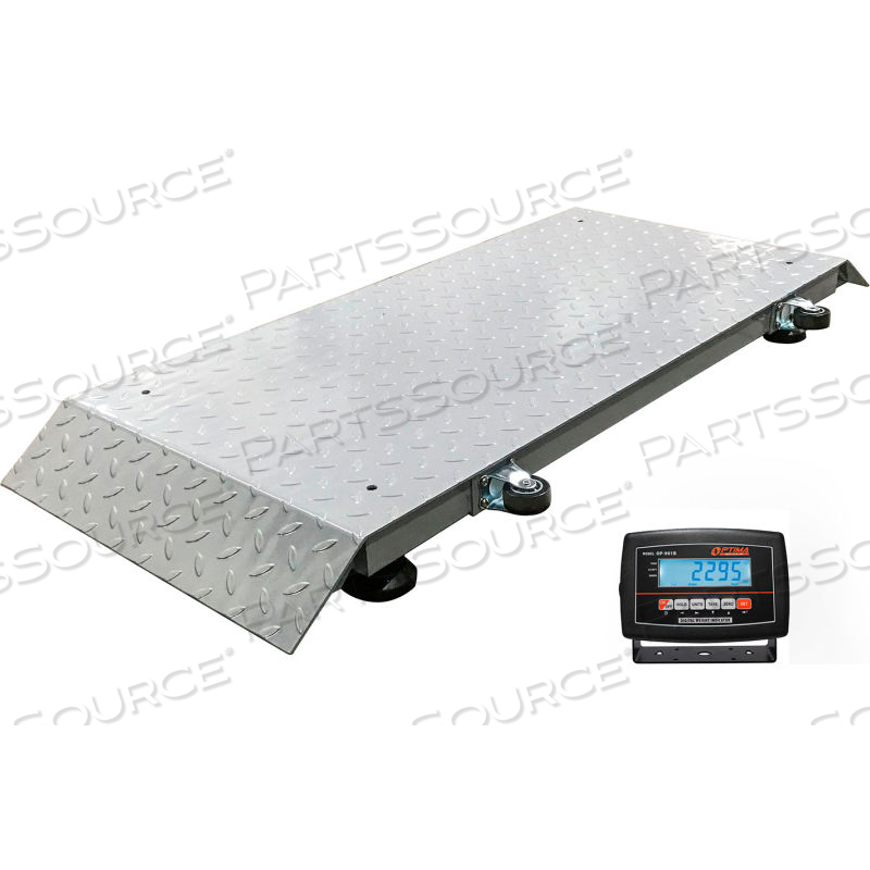OP-920 PORTABLE LIVESTOCK SCALE, 2000 LB X 0.5 LB by Optima Scale Manufacturing Inc.