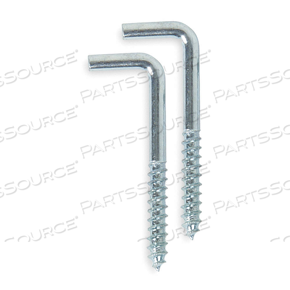 SHOULDER HOOK, SCREW-IN, 1 POINTS PER HOOK, SILVER, 1 1/4 IN PROJECTION, STEEL by Approved Vendor SHOULDER HOOK, SCREW-IN, 1 POINTS PER HOOK, SILVER, 1 1/4 IN PROJECTION, STEEL by Approved Vendor