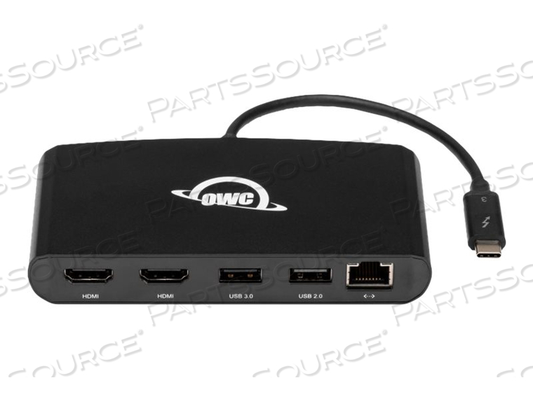 OWC THUNDERBOLT 3 MINI DOCK, DOCKING STATION, THUNDERBOLT 3, 2 X HDMI, GIGE by Other World Computing