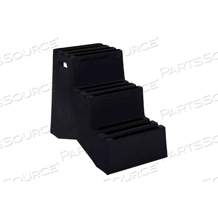 3 STEP PLASTIC STEP STAND - BLACK 20"W X 33-1/2"D X 28-1/2"H by US Roto Molding 3 STEP PLASTIC STEP STAND - BLACK 20"W X 33-1/2"D X 28-1/2"H by US Roto Molding