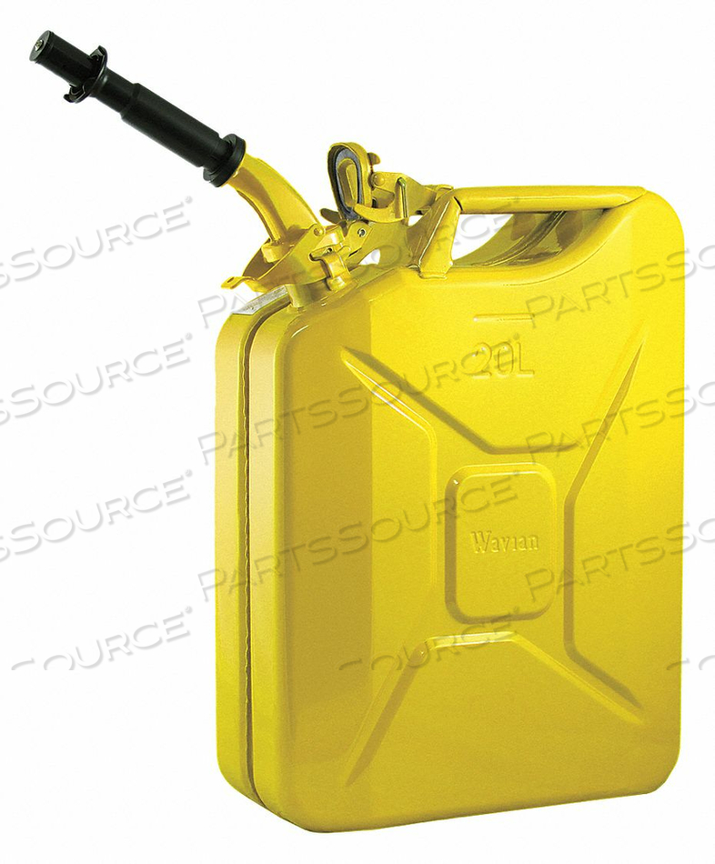 GAS CAN 5 GAL. YELLOW INCLUDE SPOUT by Wavian USA GAS CAN 5 GAL. YELLOW INCLUDE SPOUT by Wavian USA