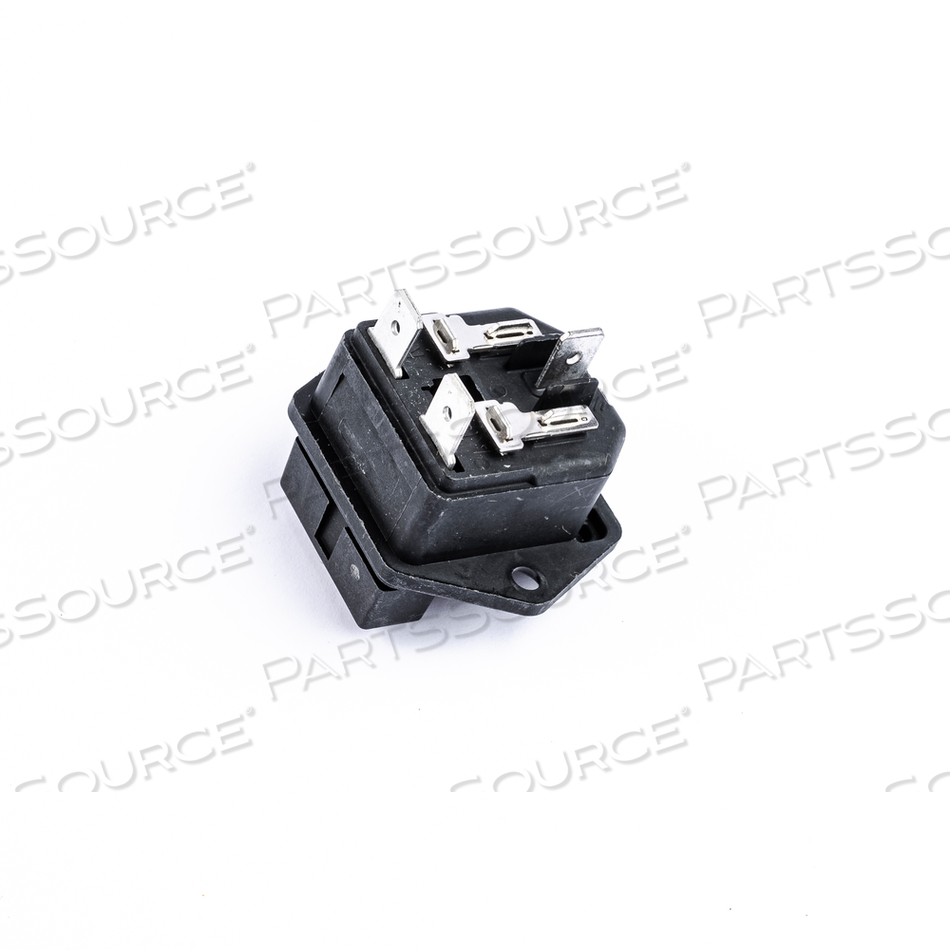 IEC CONNECTOR WITH 2 POLE FUSE HOLDER by Burton Medical